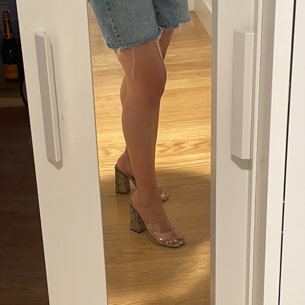 PVC Snakeskin Heels - Picture 3 of 4